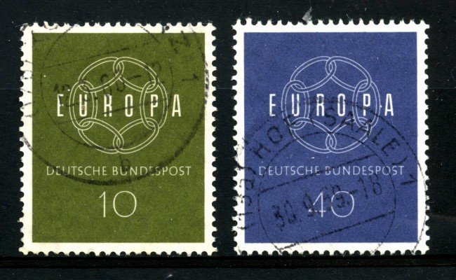 1959 - GERMANIA FEDERALE - EUROPA 2v. - USATI - LOTTO/30845U