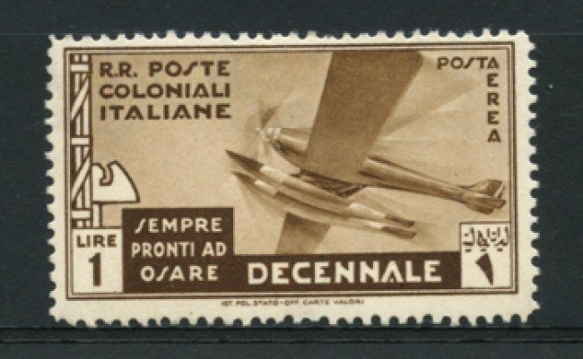 1933 - LOTTO/12612 - COLONIE EMISSIONI GEN. -  P/A  1 LIRA MARCIA SU ROMA - LING.