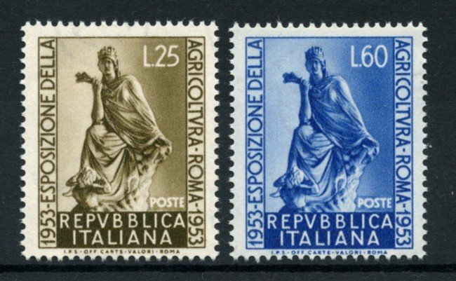 1953 - LOTTO/13260 - REPUBBLICA - AGRICOLTURA 2v. - NUOVI