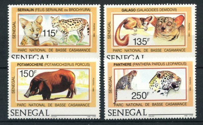 1987 - SENEGAL - LOTTO/19687 - PARCO NAZIONALE 4v. - NUOVI