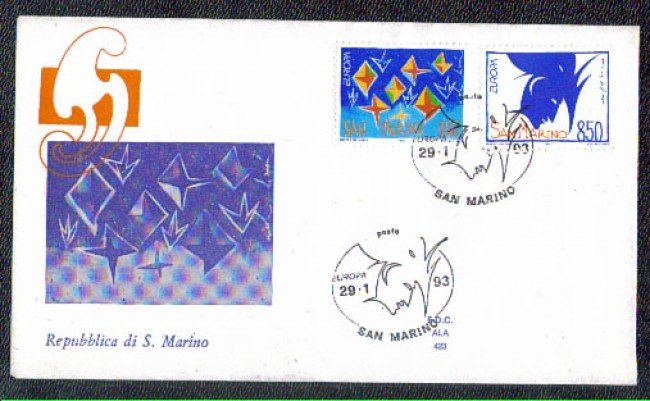 1993 - LOTTO/8131Z - SAN MARINO - EUROPA - FDC