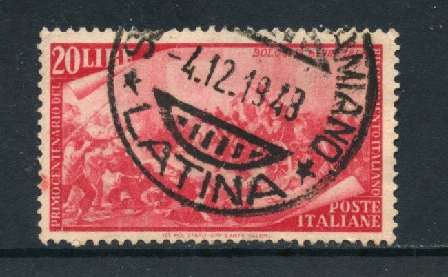 1948 - ITALIA REPUBBLICA - 20 LIRE CENTENARIO RISORGIMENTO - USATO - LOTTO/25238C