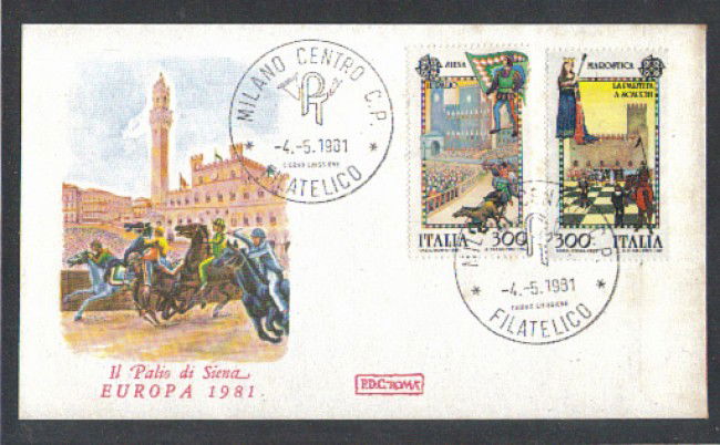1981 - LOTTO/6737ZB - REPUBBLICA - EUROPA FOLCLORE - FDC