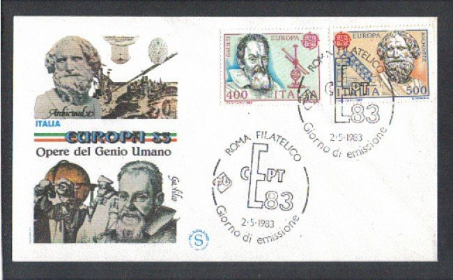 1983 - LOTTO/6789ZB - REPUBBLICA - EUROPA - FDC