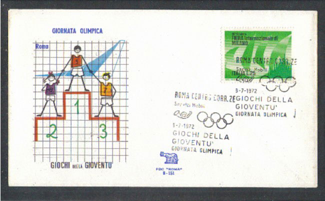 1972 - LBF/3879 - ROMA - GIORNATA OLIMPICA