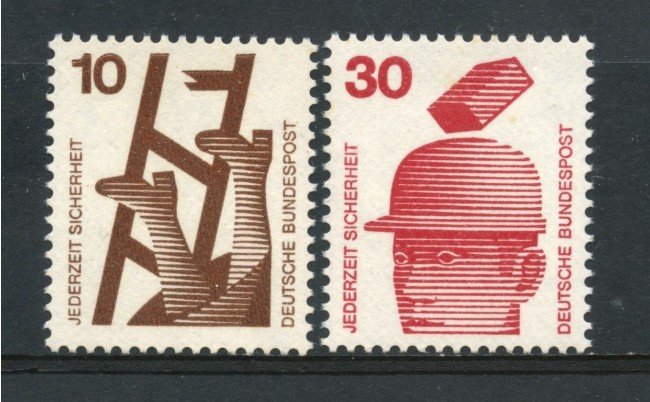 1972 - GERMANIA - PREVENZIONE INFORTUNI 2v. - NUOVI - LOTTO/31055