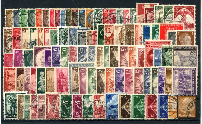 1932/1944 - GERMANIA - LOTTO/43187 - INSIEME DI 100 FRANCOBOLLI USATI e/o NUOVI  