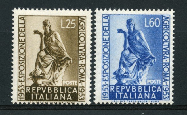 1953 - LOTTO/6212 - REPUBBLICA - ESPOSIZIONE AGRICOLTURA 2v. - NUOVI