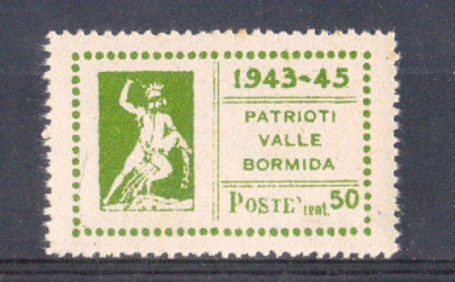 VALLEBORMIDA - 1945 - LOTTO/799B - 50c. OLIVA TESEO