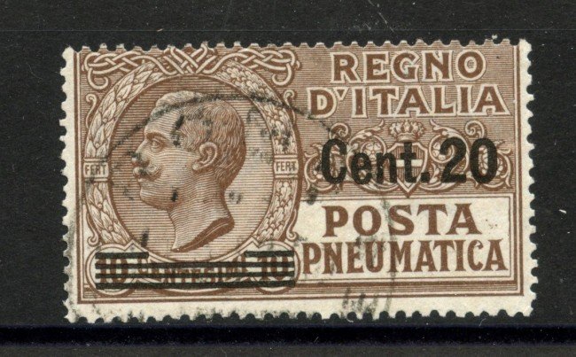 1924/25 - REGNO - LOTTO/40453 - 15 su 10 CENTESIMI POSTA PNEUMATICA - USATO