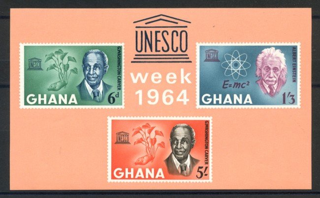 1964 - GHANA - LOTTO/38772 - UNESCO - FOGLIETTO NUOVO