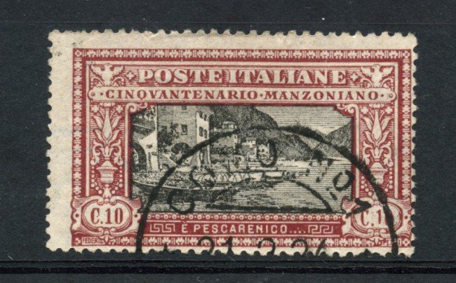 1923 - LOTTO/22228 - REGNO - 10 cent.  A. MANZONI - USATO