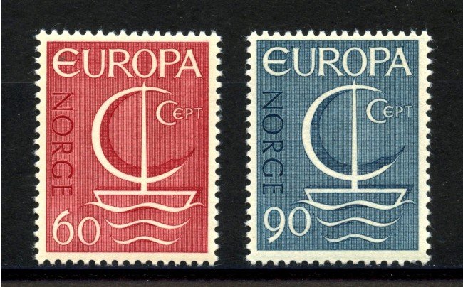 1966 - NORVEGIA - LOTTO/41217 - EUROPA 2v. - NUOVI