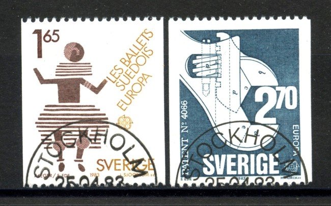 1983 - SVEZIA - LOTTO/41341US - EUROPA 2v. - USATI