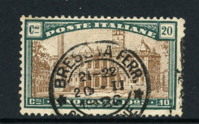 1924 - REGNO -  LOTTO/43338 - 20+10 CENT. ANNO SANTO - USATO