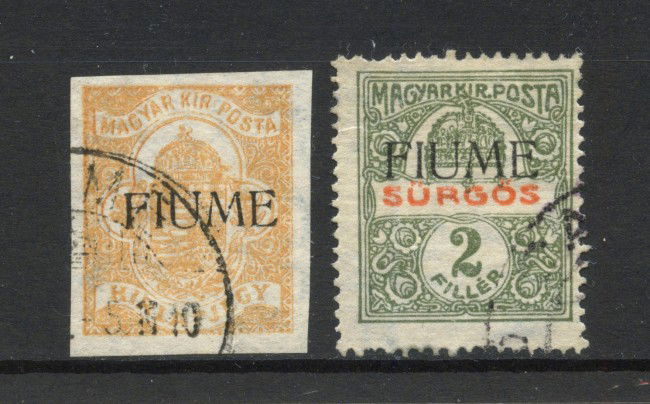 1918/19 - FIUME - LOTTO/42304 - FRANCOBOLLI PER GIORNALI 2v. - USATI