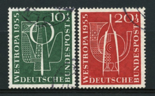 1955 - LOTTO/11860 - GERMANIA FEDERALE - ESPOSIZIONE WESTROPA 2v. - USATI