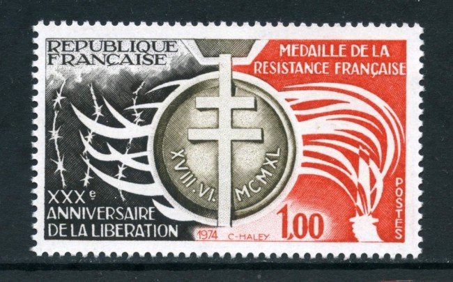 1974 - FRANCIA - 30° ANNIVERSARIO LIBERAZIONE - NUOVO - LOTTO/26104