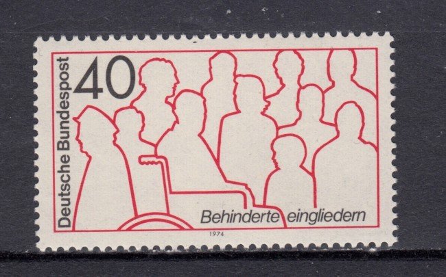 1974 - GERMANIA FEDERALE - DIVERSAMENTE ABILI - NUOVO - LOTTO/31505