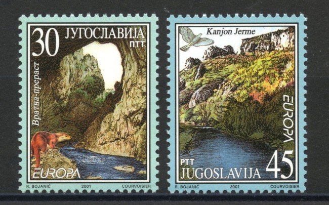 2001- JUGOSLAVIA - EUROPA L'ACQUA  2v. - NUOVI - LOTTO/35547
