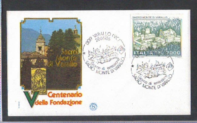1986 - LOTTO/6858Z - REPUBBLICA - VARALLO SACRO MONTE - FDC