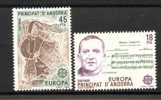 1985 - ANDORRA  SPAGNOLA - LOTTO/41398 - EUROPA 2v. - NUOVI