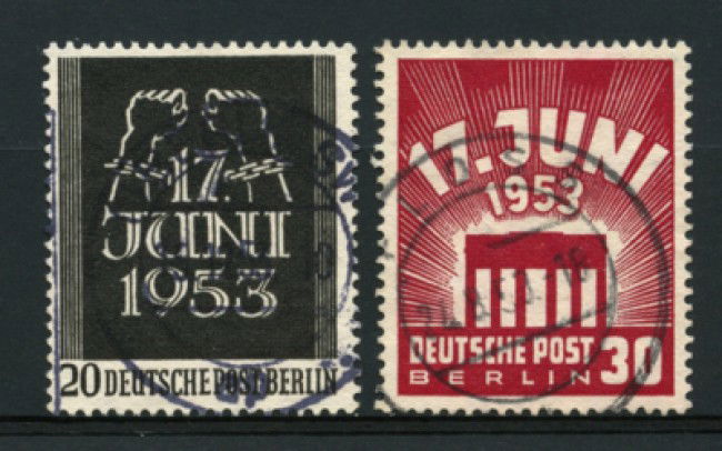 1953 - LOTTO/11947 - BERLINO - INSURREZIONE 2v. - USATI