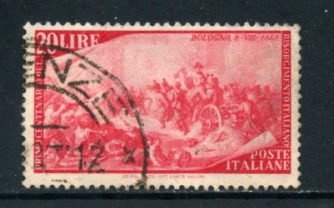 1948 - ITALIA REPUBBLICA - 20 LIRE CENTENARIO RISORGIMENTO - USATO - LOTTO/25238B