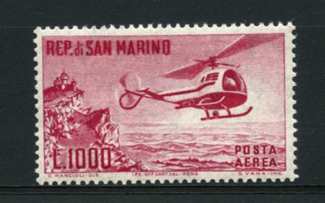 1961 - LOTTO/2646C -  SAN MARINO - 1000 LIRE ELICOTTERO - NUOVO