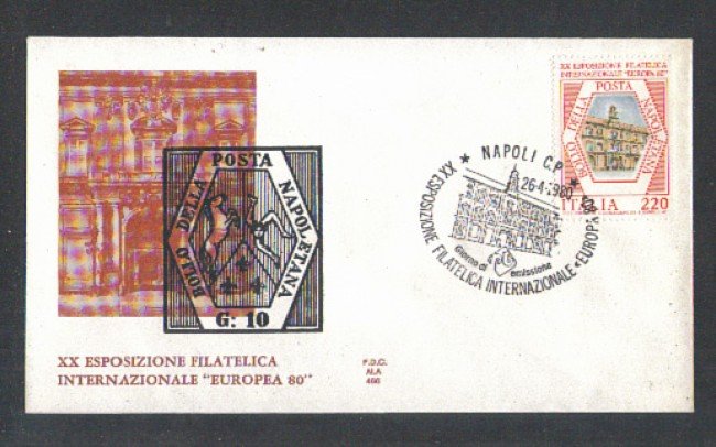 1980 - LOTTO/6716Z - REPUBBLICA - EXPO FILATELICA NAPOLI - FDC