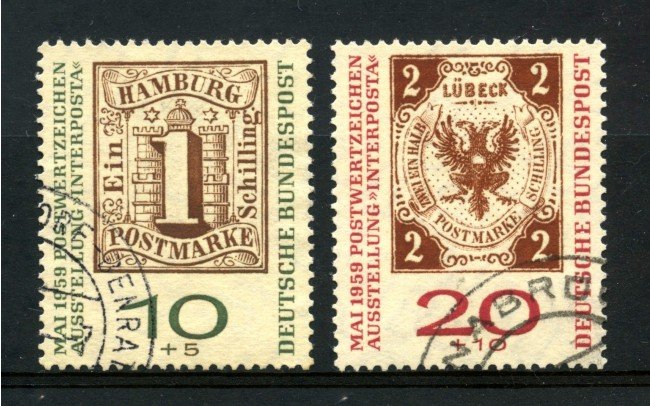 1959 - GERMANIA FEDERALE - INTERPOSTA 2v. - USATI - LOTTO/30841U