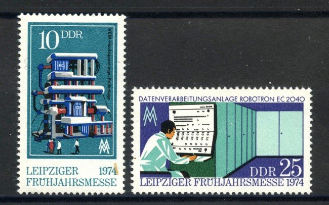 1974 - GERMANIA DDR - FIERA DI LIPSIA 2v.- NUOVI - LOTTO/36487