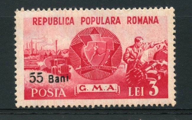 1952 - LOTTO/14538 - ROMANIA - LAVORO E SPORT SOPRASTAMPATO - NUOVO