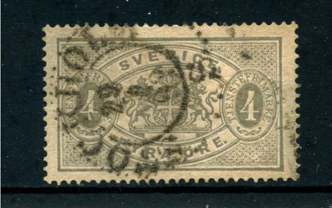 1874/96 - LOTTO/24081 - SVEZIA - SERVIZIO 4 o. GRIGIO - USATO