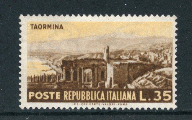 1953 - REPUBBLICA - 35 LIRE  TAORMINA - NUOVO - LOTTO/27234