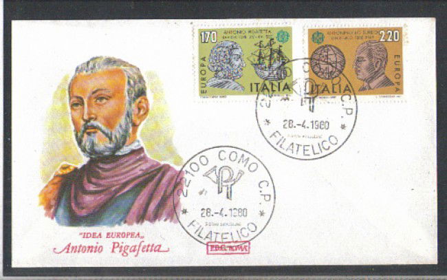 1980 - LOTTO/6717Z - REPUBBLICA - EUROPA - FDC