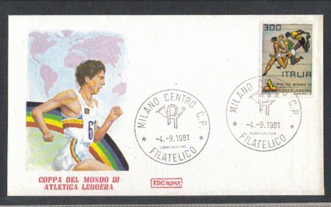1981 - LOTTO/6747ZA - REPUBBLICA - ATLETICA LEGGERA - FDC