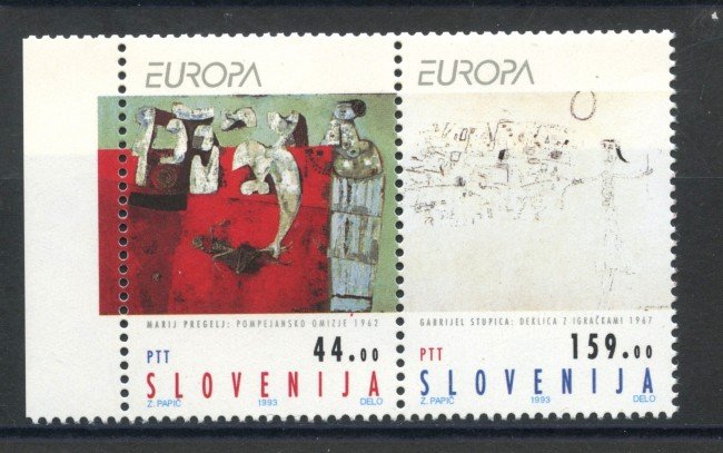 1993 - SLOVENIA - EUROPA ARTE 2v. - NUOVI - LOTTO/33672