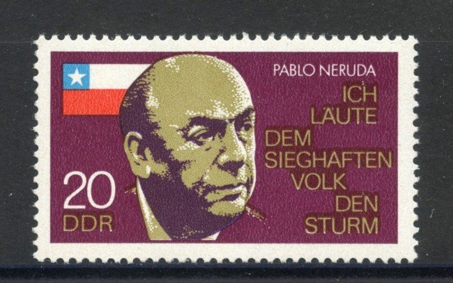 1974 - GERMANIA DDR - PABLO NERUDA - NUOVO - LOTTO/36484