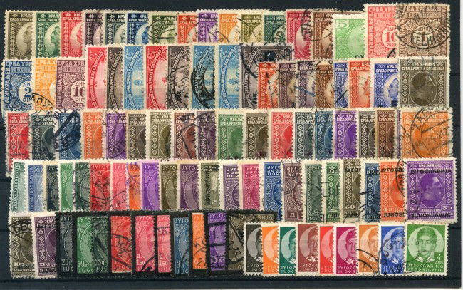 1921/1950 -  JUGOSLAVIA - LOTTO/43167 - COLLEZIONE DI 200 FRANCOBOLLI USATI E/O NUOVI  LINGUELLATI
