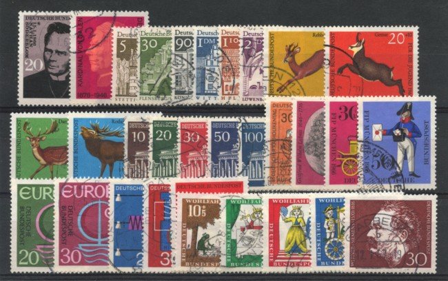 1966 - LOTTO/18860 - GERMANIA FEDERALE - ANNATA COMPLETA 31v. - USATI