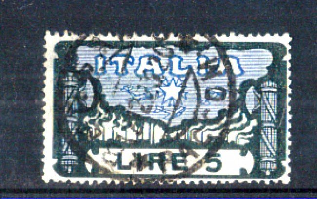1923 - LOTTO/11300 - REGNO - 5 LIRE MARCIA SU ROMA - USATO