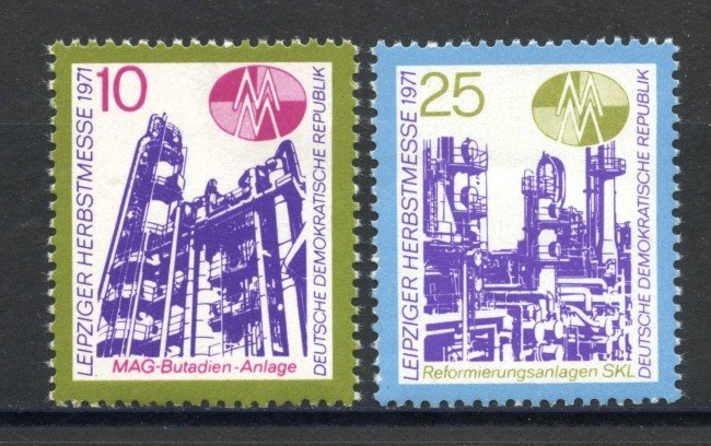 1971 - GERMANIA DDR - FIERA DI LIPSIA 2v.- NUOVI - LOTTO/36412