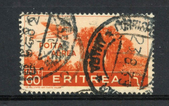 1936 - ERITREA ITALIANA - LOTTO/43248A - POSTA AEREA 60 CENT. PITTORICA - USATO