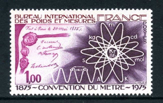 1975 - FRANCIA - CONVENZIONE METRICA - NUOVO - LOTTO/26113