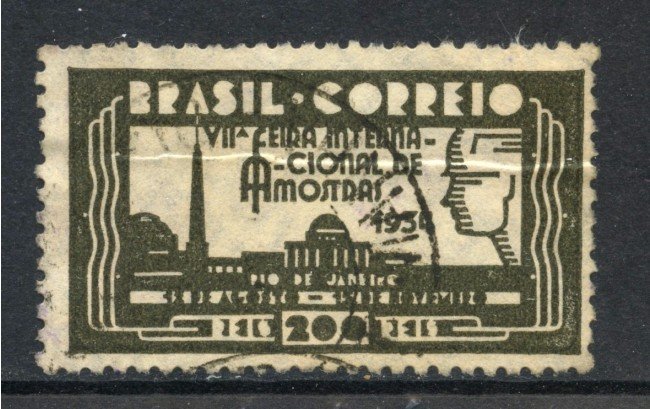 1934 - BRASILE - 200r.  FIERA DI RIO - USATO - LOTTO/28877