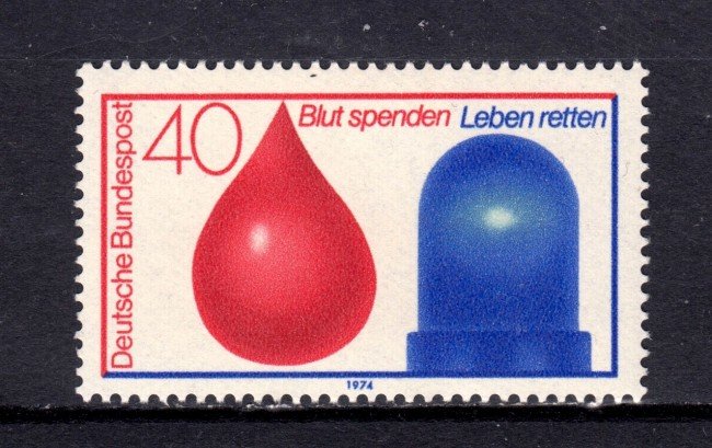 1974 - GERMANIA FEDERALE - DONATORI DI SANGUE - NUOVO - LOTTO/31504