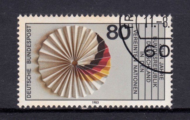 1983 - GERMANIA FEDERALE - INGRESSO NELLE NAZIONI UNITE - USATO - LOTTO/31376U