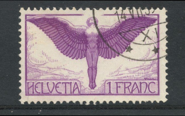 1924/36 - LOTTO/15844 - SVIZZERA - 1 FR. POSTA AEREA - USATO