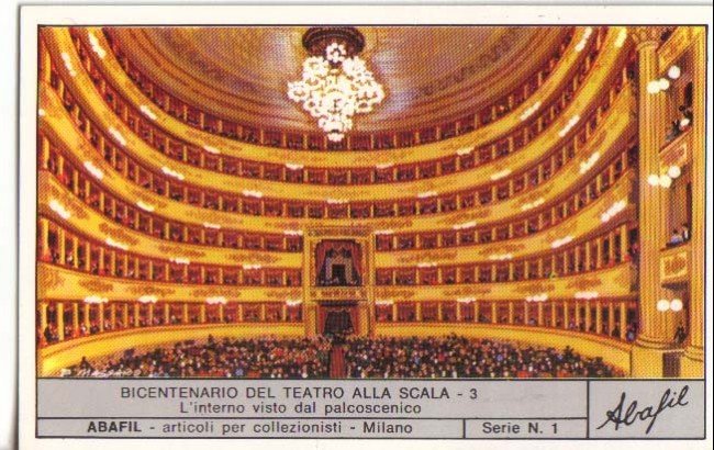 1978 - LOTTO/2165 -  FIGURINE ABAFIL  - BICENTENARIO DELLA SCALA